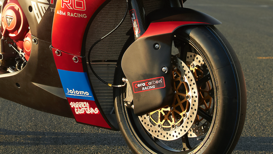 ABM Gp2 triumph 765 racebike